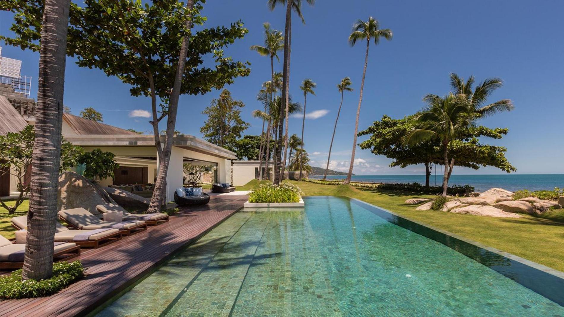 Fashionable Villa Malabar Beachfront 5 Bedrooms Plus 2 Kid'S Bedrooms Laem Sor Екстериор снимка