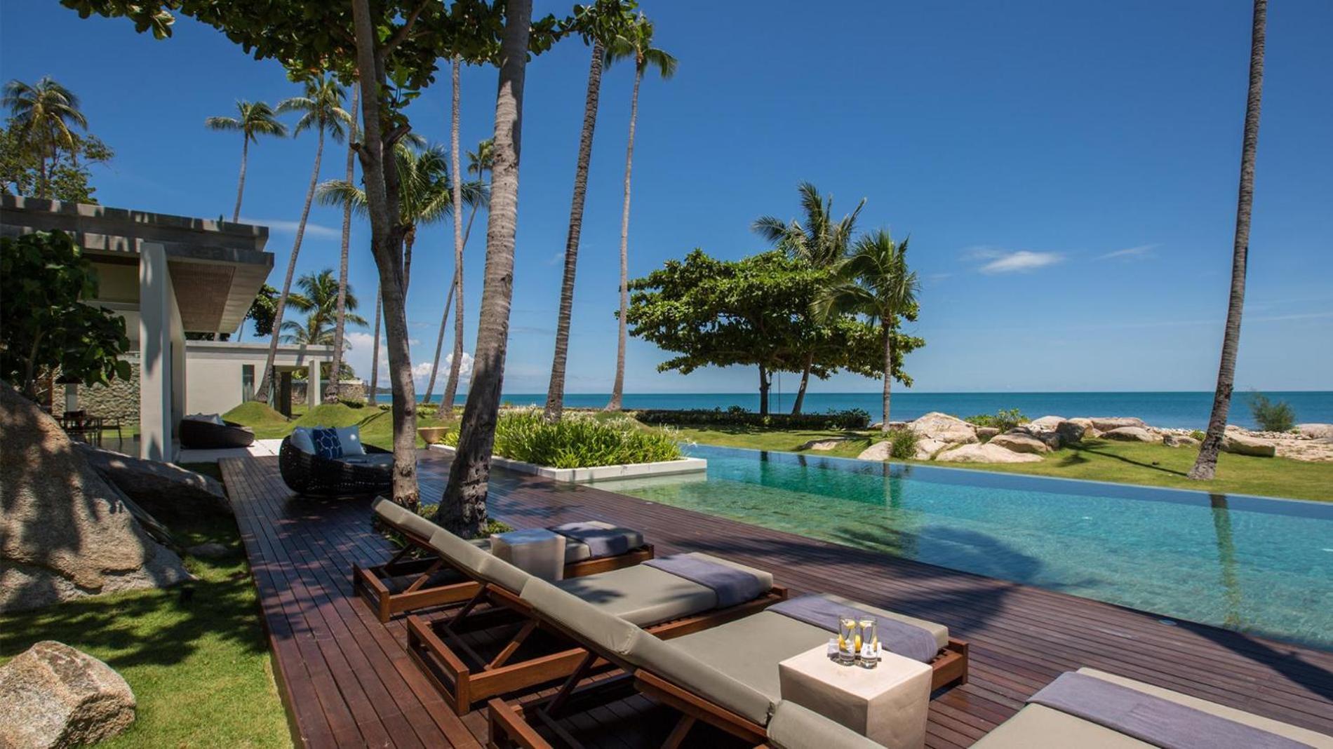 Fashionable Villa Malabar Beachfront 5 Bedrooms Plus 2 Kid'S Bedrooms Laem Sor Екстериор снимка